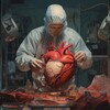 Логотип телеграм канала @cardiosurgeonblog — сердце в главной роли