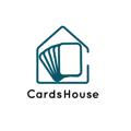 Logo saluran telegram cardshousesa — Cards House | بيت البطاقات