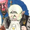 Логотип телеграм канала @caricatures_tg — карика