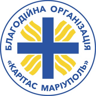 Логотип телеграм -каналу caritas_mariupol — Карітас Маріуполь