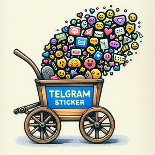 Логотип телеграм канала @cart_of_stickers — Телега стикеров | STIKERS | Стикеры