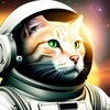 Logo of telegram channel catastronauts — Portraits of astronaut cats