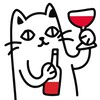 Логотип телеграм канала @catinwine — Кот Да Винчик❤️