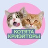 Логотип телеграм канала @cats_creators — котята из криэйт-отдела 📂 reels, capcut, сторис