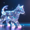 Логотип телеграм канала @cats_crystal — хрустальные котики