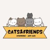 Логотип телеграм канала @catsandfriends_uz — Cats And Friends