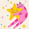Логотип телеграм канала @catsstarss — Звёздный кот