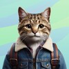 Логотип телеграм канала @catwithbag — Кот с рюкзаком