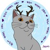 Логотип телеграм канала @chaerimi_translate — каморка кота-кореемана