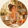 Логотип телеграм канала @channel_tradeife_russia — TradWife Эстетика
