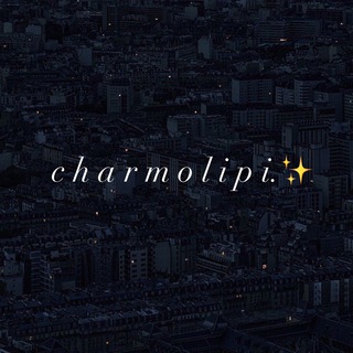 Logo saluran telegram charmolipinih — ᴄʜᴀʀᴍᴏʟɪᴘɪ.✨