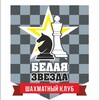 Логотип телеграм канала @chesswhitestar — ШК "Белая звезда"