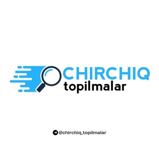 Telegram kanalining logotibi chirchiq_topilmalar — Chirchiq topilmalar