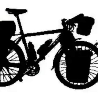 Logotipo del canal de telegramas cicloviajeras - Rutas cicloturismo 🚴‍♀🚵‍♀
