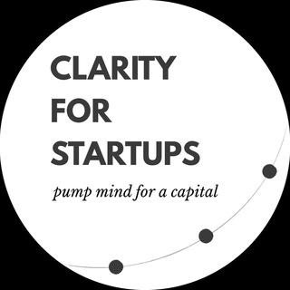 Логотип телеграм канала @clarityforstartups — Clarity