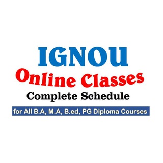 Telegram channel IGNOU Classes Link Online / Offline logo