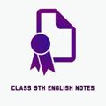 Logo saluran telegram class_9_english_notes — Class 9th english notes