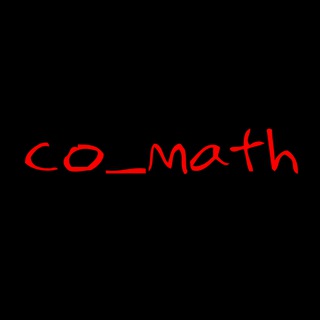 Логотип телеграм канала @co_math — co_math. Олимпиадная математика.