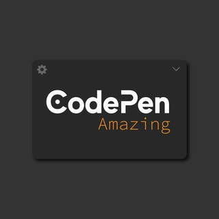 Логотип телеграм канала @codepen_amazing — CodePen Amazing