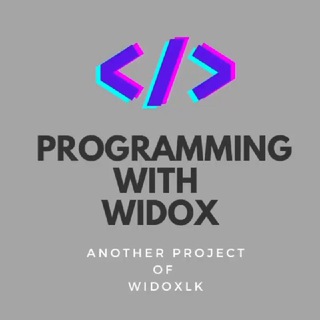 Logo of telegram channel codewidox — Code with Widox