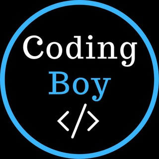 Logo of telegram channel coding_boy — Coding boy