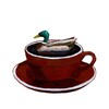 Логотип телеграм канала @coffeeandducks — Кофе и утки