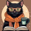 Логотип телеграм канала @coffeemystery — Детектив и литры кофе