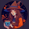 Логотип телеграм канала @coffeewitchscottage — Хижина кофейной ведьмы | Книги, вязание, лайфстайл