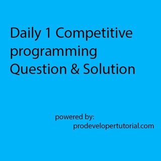 Logo of telegram channel competitive_programming_question — Competitive programming questions
