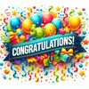 Логотип телеграм -каналу congratulations777 — Вітальні листівки 🎉