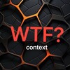 Логотип телеграм канала @context_wtf — context WTF?