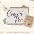 Logo saluran telegram convertpou — ୨୧ convert pou