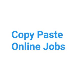 Logo of telegram channel copy_paste_jobs — Copy Paste Online Jobs