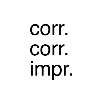 Логотип телеграм канала @corrimpr — Corr. Corr. Impr.