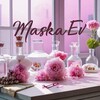 Логотип телеграм канала @cosmmaskaev — MaskaEv : натуральная косметика. Ароматические свечи. Подарочные боксы.