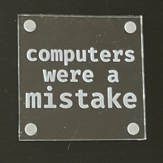 Логотип телеграм канала @coweram — Computers were a mistake