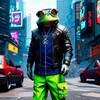 Логотип телеграм канала @crazyfr0gaxelf — Crazy Frog в крипте🐸
