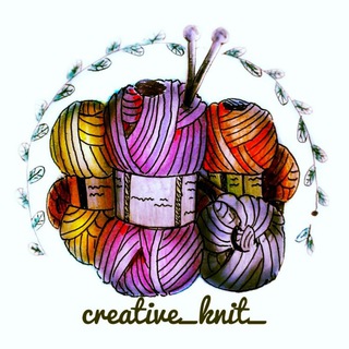 Логотип телеграм канала @creative_knit — Вяжем с creative_knit