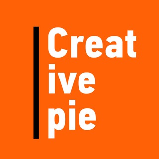 Логотип телеграм канала @creativepie — пирожок с креативом