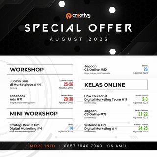 Logo saluran telegram creativyjogja — Creativy.id