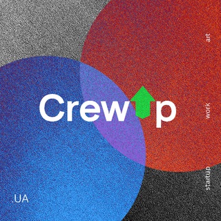 Логотип телеграм -каналу crew_up — CrewUp Нетворкінг креативних людей