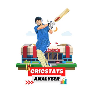 Logo saluran telegram cricstats_analyser — CricStats Analyser - தமிழ் 🏏