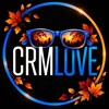 Логотип телеграм канала @crmlove — CRMLOVE. От первого касания до прочных отношений 💙