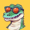 Логотип телеграм канала @crocogenii — Крокодил Гений