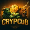 Логотип телеграм канала @crypcub — CRYPcub.
