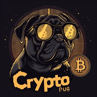 Логотип телеграм канала @crypto_pug_bot — CRYPTO PUG