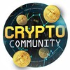 Логотип телеграм канала @cryptocomuniti — crypto community