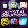 Логотип телеграм канала @crystaldonations — Crystal donations 💎