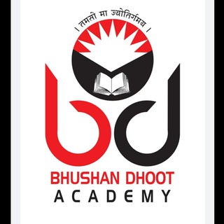 Telegram channel Bhushan Dhoot Academy logo