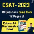 Logo saluran telegram csatwithdineshk — Target CSAT-2024 Educart24